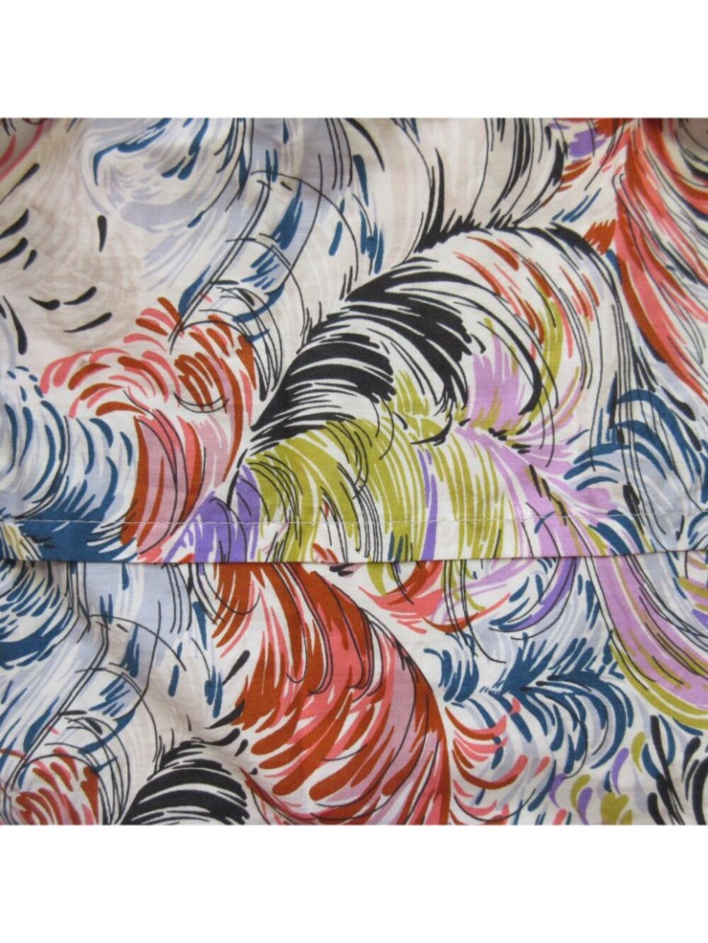NWT Anthropologie Somerset Maxi in Purple Multi Feather Print Cotton Dress XL - Picture 5 of 7